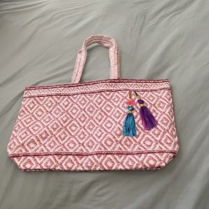 Trompe l’oeil large summer tote